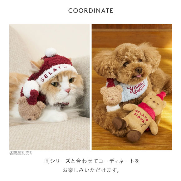 ジェラートピケ CAT&DOG HOLIDAY ベビモコベアマフラー ジェラピケ gelato pique