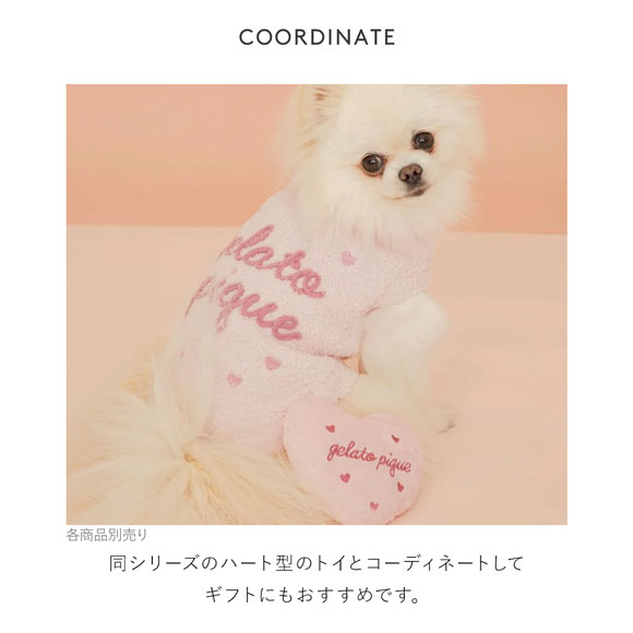 ジェラートピケ CAT&DOG Valentine ハイネックロゴプルオーバー ジェラピケ gelato pique