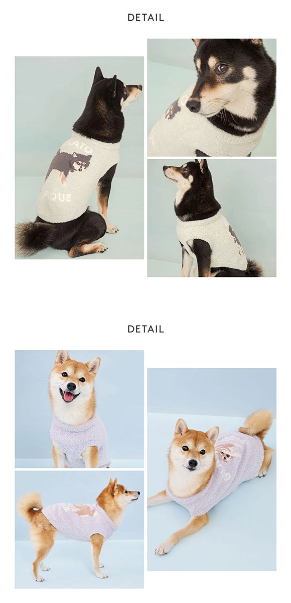 ジェラートピケ CAT&DOG 柴犬ジャガードプルオーバー ジェラピケ ペット gelato pique