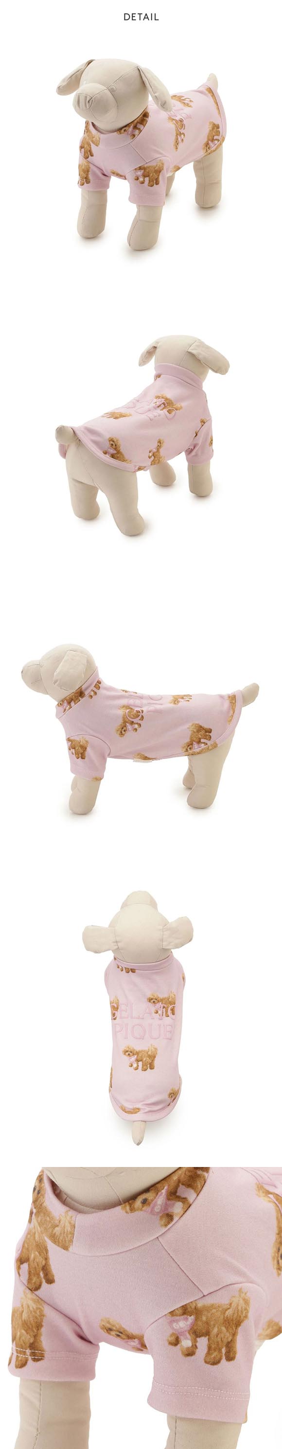 ジェラートピケ CAT&DOG トイプードル柄カットソープルオーバー ジェラピケ gelato pique