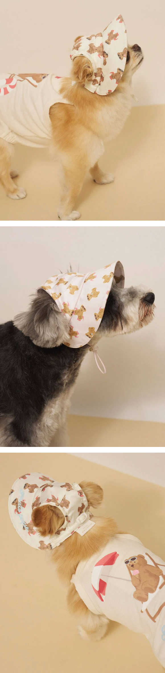 ジェラートピケ CAT&DOG サマーベア柄ハット ジェラピケ gelato pique