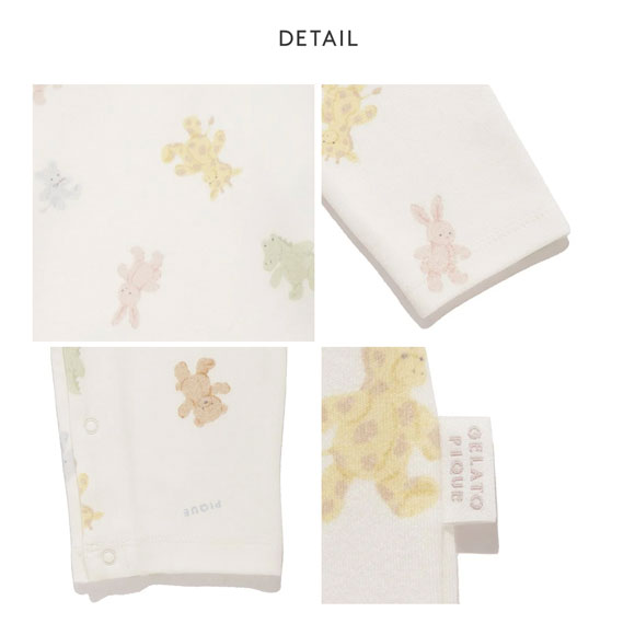 ジェラートピケ キッズアンドベイビー ベビー ぬいぐるみ柄ロンパース ジェラピケ ルームウェア パジャマ gelato pique Kids＆Baby BABY
