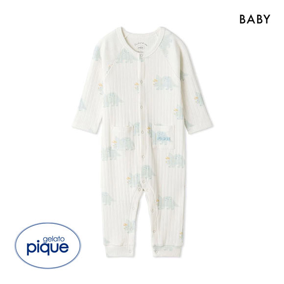 ジェラートピケ キッズアンドベイビー ベビー ダイナソー柄ロンパース ジェラピケ ルームウェア gelato pique Kids＆Baby BABY