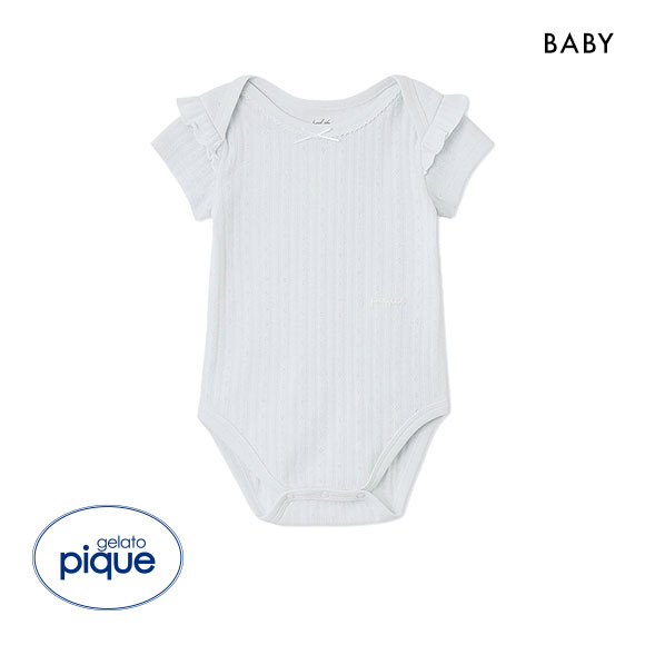 ジェラートピケ キッズアンドベイビー 販路限定 ベビー 針抜きフリルボディースーツ ジェラピケ ルームウェア gelato pique Kids＆Baby BABY