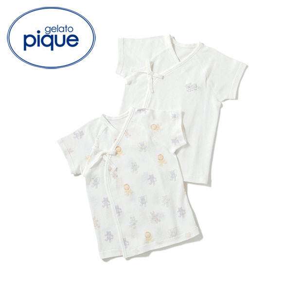ジェラートピケ キッズアンドベイビー gelato pique Kids＆Baby【新生児】ぬいぐるみモチーフ短肌着 ジェラピケ