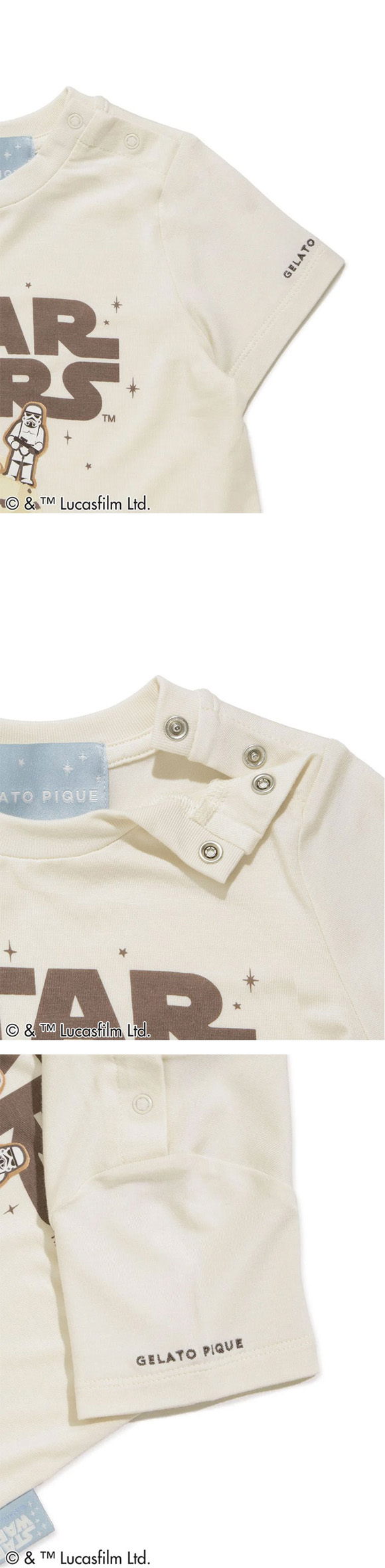 ジェラートピケ STAR WARS キッズアンドベイビー ベビー ワンポイントTシャツ ジェラピケ スターウォーズ gelato pique Kids＆Baby BABY
