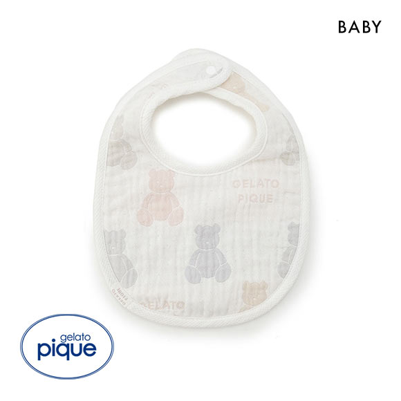 ジェラートピケ キッズアンドベイビー gelato pique Kids＆Baby 【BABY】ベア3重ガーゼスタイ ジェラピケ