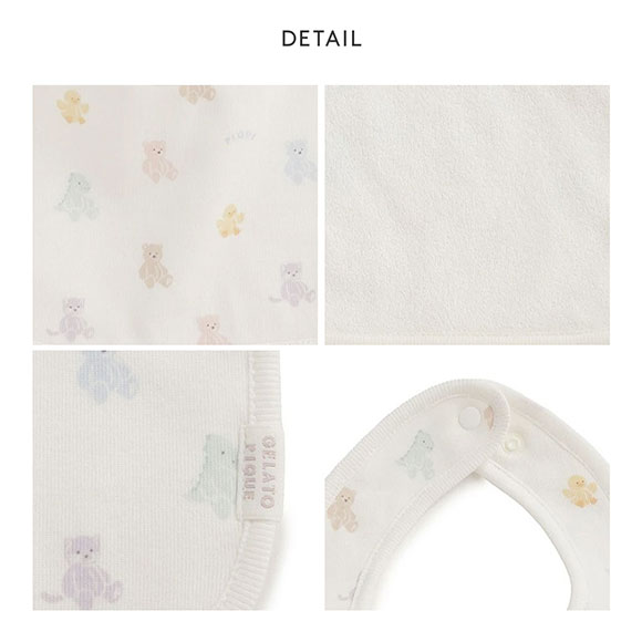 ジェラートピケ キッズアンドベイビー ベビー ベアブランケット&ボディースーツ&スタイ3点セット ギフトBOX ジェラピケ ルームウェア パジャマ