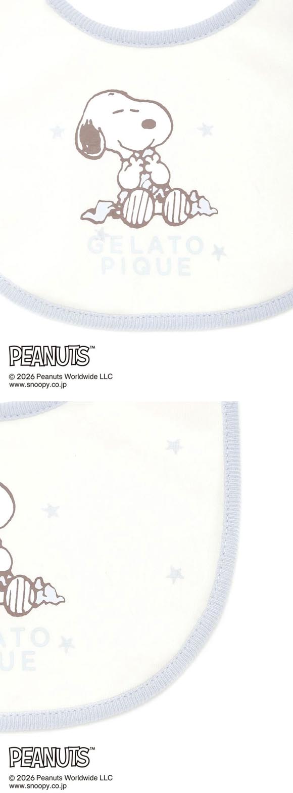 ジェラートピケ キッズアンドベイビー PEANUTS ベビー スタイ スヌーピー SNOOPY gelato pique Kids＆BABY BABY