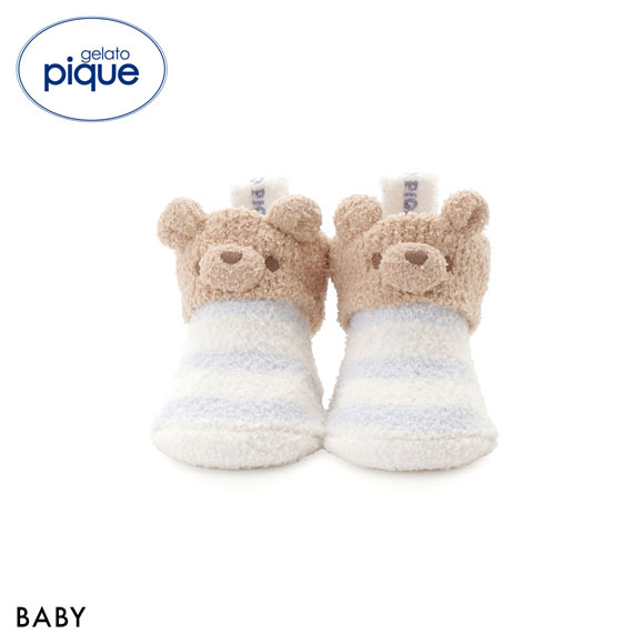 ジェラートピケ キッズアンドベイビー ベビー エアリーモコベアソックス ジェラピケ gelato pique Kids＆Baby BABY