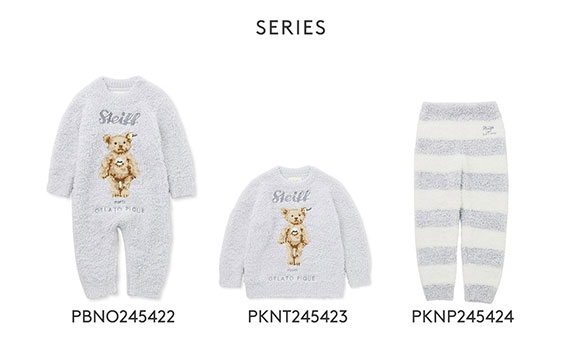 ジェラートピケ キッズアンドベイビー シュタイフ ジェラートJamesジャガードロンパース ジェラピケ ルームウェア gelato pique Kids＆Baby Steiff