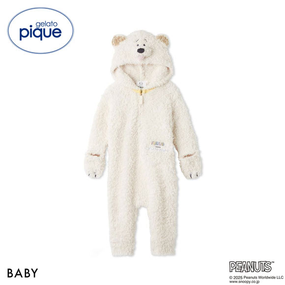 ジェラートピケ キッズアンドベイビー gelato pique Kids＆Baby PEANUTS PUPPIES BABYジェラートアンディロンパース ジェラピケ
