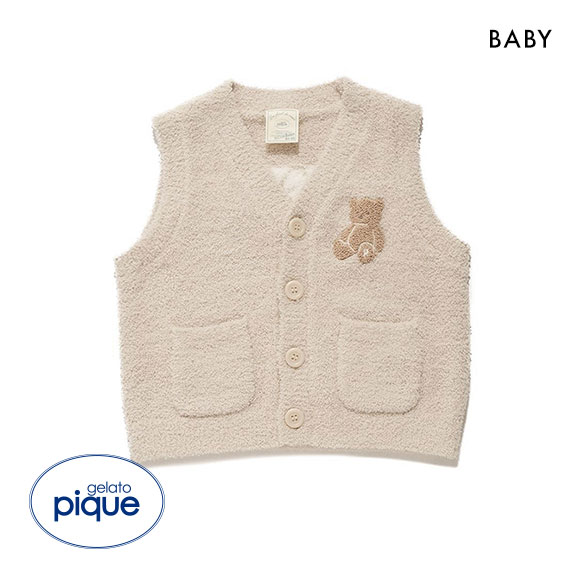 ジェラートピケ キッズアンドベイビー ベビー パウダーベアベスト ジェラピケ ルームウェア gelato pique Kids＆Baby BABY