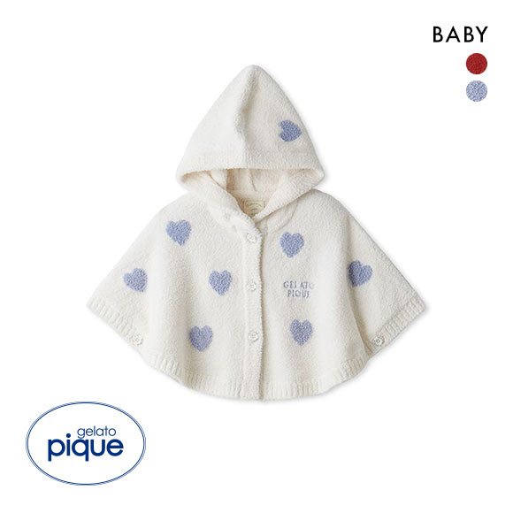 ジェラートピケ キッズアンドベイビー ベビー エアリーモコハートポンチョ ジェラピケ ルームウェア gelato pique Kids＆Baby BABY