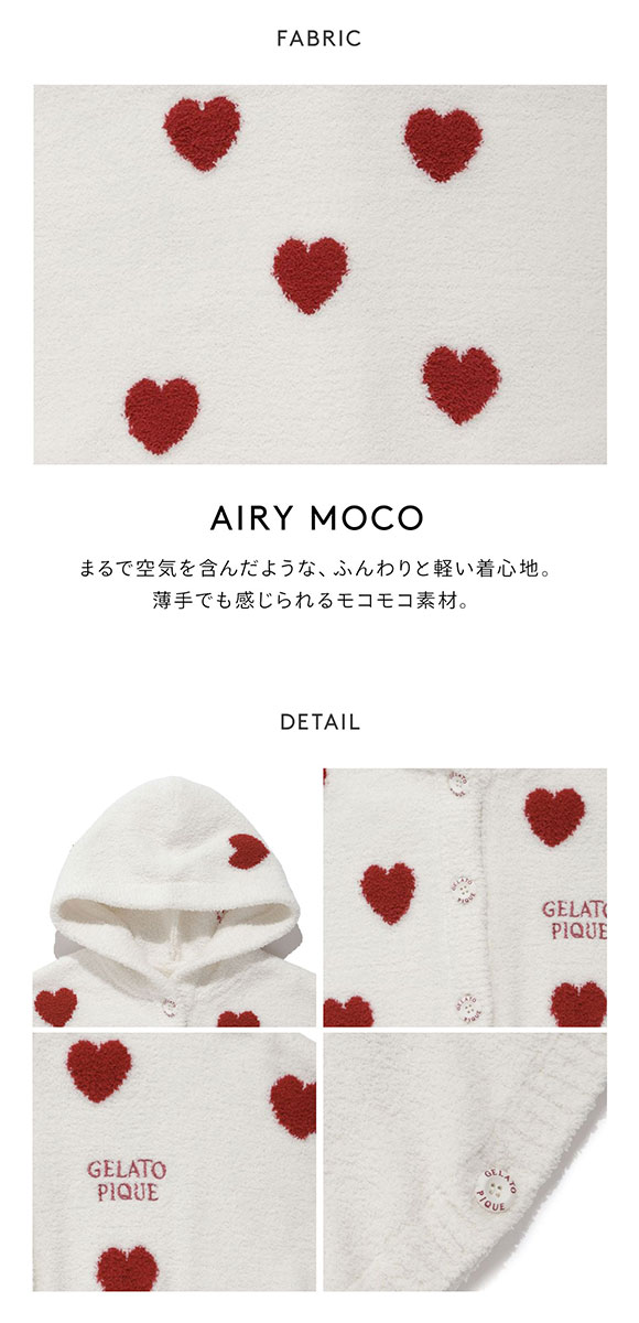 ジェラートピケ キッズアンドベイビー ベビー エアリーモコハートポンチョ ジェラピケ ルームウェア gelato pique Kids＆Baby BABY