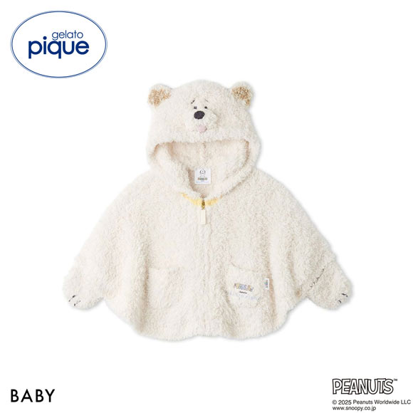 ジェラートピケ キッズアンドベイビー gelato pique Kids＆Baby PEANUTS PUPPIES BABYジェラートアンディポンチョ ジェラピケ