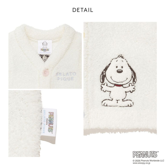 ジェラートピケ キッズアンドベイビー gelato pique Kids＆Baby PEANUTS PUPPIES BABY ベビモコベスト ジェラピケ