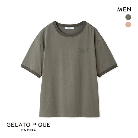 ジェラートピケ オム メンズ 接触冷感GIZAコットンTシャツ ジェラピケ パジャマ ルームウェア GELATO PIQUE HOMME