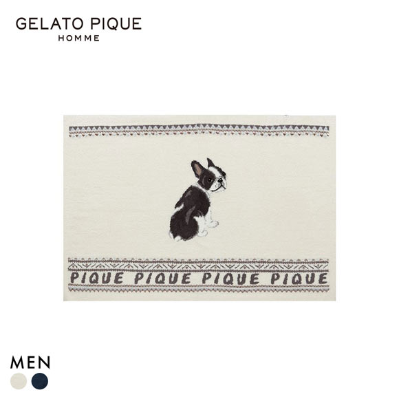 ジェラートピケ オム メンズ パウダーノルディック DOGジャガードブランケット ジェラピケ ルームウェア gelato pique HOMME