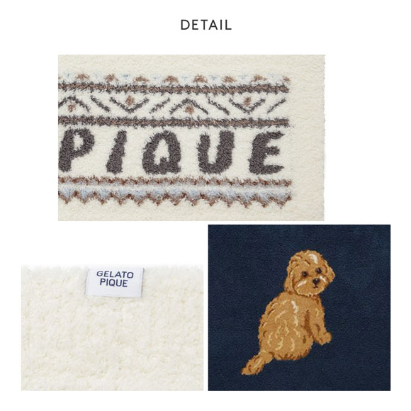 ジェラートピケ オム メンズ パウダーノルディック DOGジャガードブランケット ジェラピケ ルームウェア gelato pique HOMME