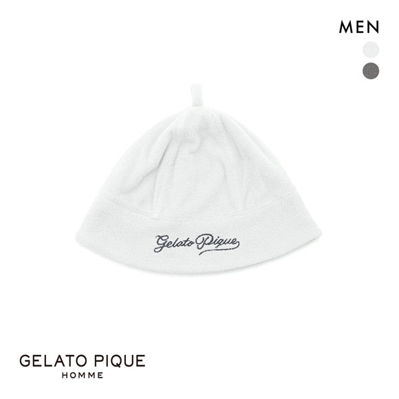 ジェラートピケ オム メンズ パイルロゴ刺繍セーラーハット gelato pique HOMME