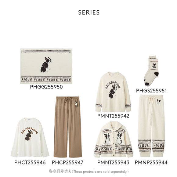 ジェラートピケ オム メンズ パウダーDOG刺繍ソックス ジェラピケ パジャマ ルームウェア gelato pique HOMME