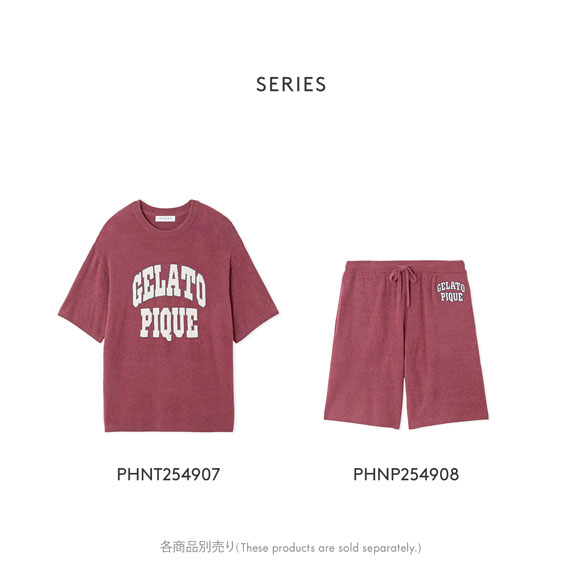 ジェラートピケ オム メンズ スムーズィーliteカレッジハーフパンツ ジェラピケ パジャマ ルームウェア gelato pique HOMME