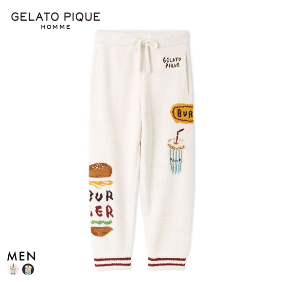 ジェラートピケ オム メンズ ヒラノトシユキ パウダージャガードロングパンツ ジェラピケ ルームウェア gelato pique HOMME