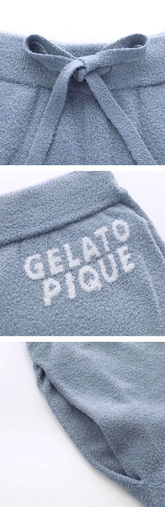 ジェラートピケ オム メンズ スムーズィーliteクールロゴジャガードプルオーバー＆ハーフパンツセット ジェラピケ GELATO PIQUE