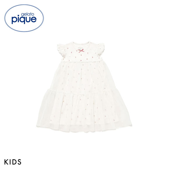 ジェラートピケ キッズアンドベイビー キッズ ストロベリー柄チュールワンピース ジェラピケ ルームウェア gelato pique Kids＆Baby KIDS