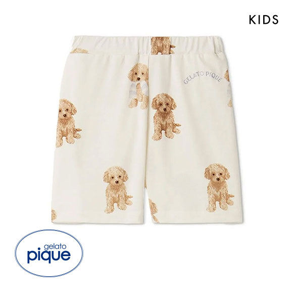 ジェラートピケ キッズアンドベイビー キッズ トイプードル柄ショートパンツ ジェラピケ ルームウェア パジャマ gelato pique Kids＆Baby KIDS