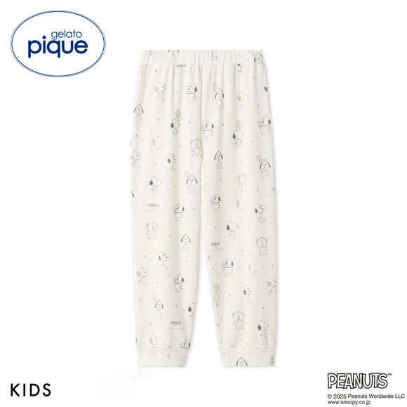 ジェラートピケ キッズアンドベイビー gelato pique Kids＆Baby PEANUTS PUPPIES KIDS 総柄ロングパンツ