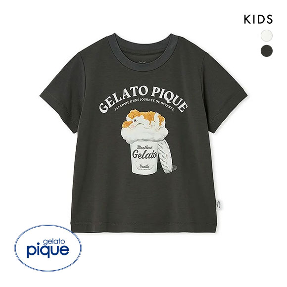 ジェラートピケ キッズアンドベイビー キッズ スリーピングドッグTシャツ ジェラピケ ルームウェア パジャマ gelato pique Kids＆Baby KIDS