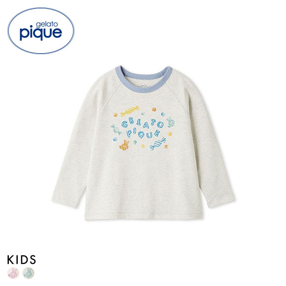 ジェラートピケ キッズアンドベイビー キッズ キャンディワンポイントロンT ジェラピケ ルームウェア パジャマ gelato pique Kids＆Baby KIDS