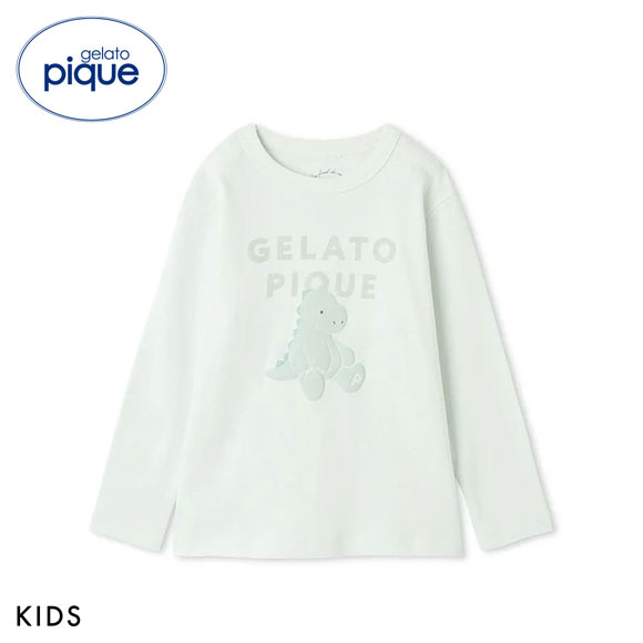 ジェラートピケ キッズアンドベイビー キッズ ぬいぐるみワンポイントロンT ジェラピケ ルームウェア パジャマ gelato pique Kids＆Baby KIDS