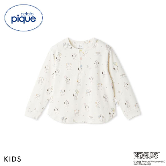 ジェラートピケ キッズアンドベイビー gelato pique Kids＆Baby PEANUTS PUPPIES KIDS トイボックス柄プルオーバー