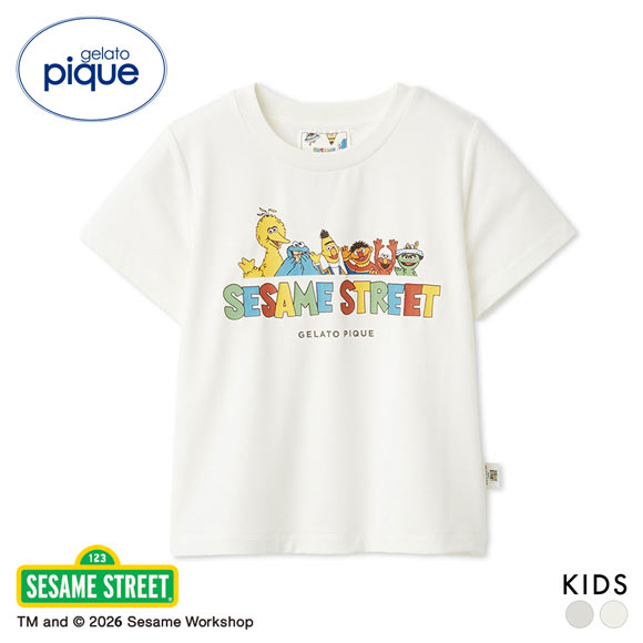 ジェラートピケ キッズアンドベイビー キッズ SESAME STREET ワンポイントTシャツ セサミストリート ジェラピケ gelato pique KIDS