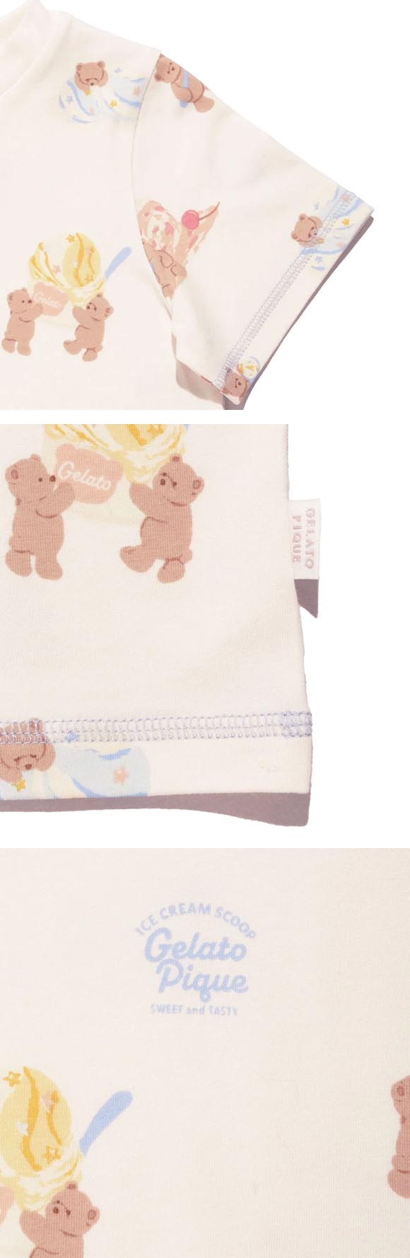 ジェラートピケ キッズアンドベイビー キッズ アイスクリームベア柄Tシャツ ジェラピケ gelato pique Kids＆Baby KIDS