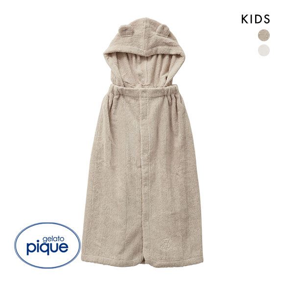 ジェラートピケ キッズアンドベイビー gelato pique Kids＆Baby【KIDS】フード付きラップタオル ジェラピケ