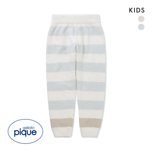 ジェラートピケ キッズアンドベイビー キッズ ベビモコボーダーロングパンツ ジェラピケ パジャマ ルームウェア gelato pique Kids＆Baby Kids