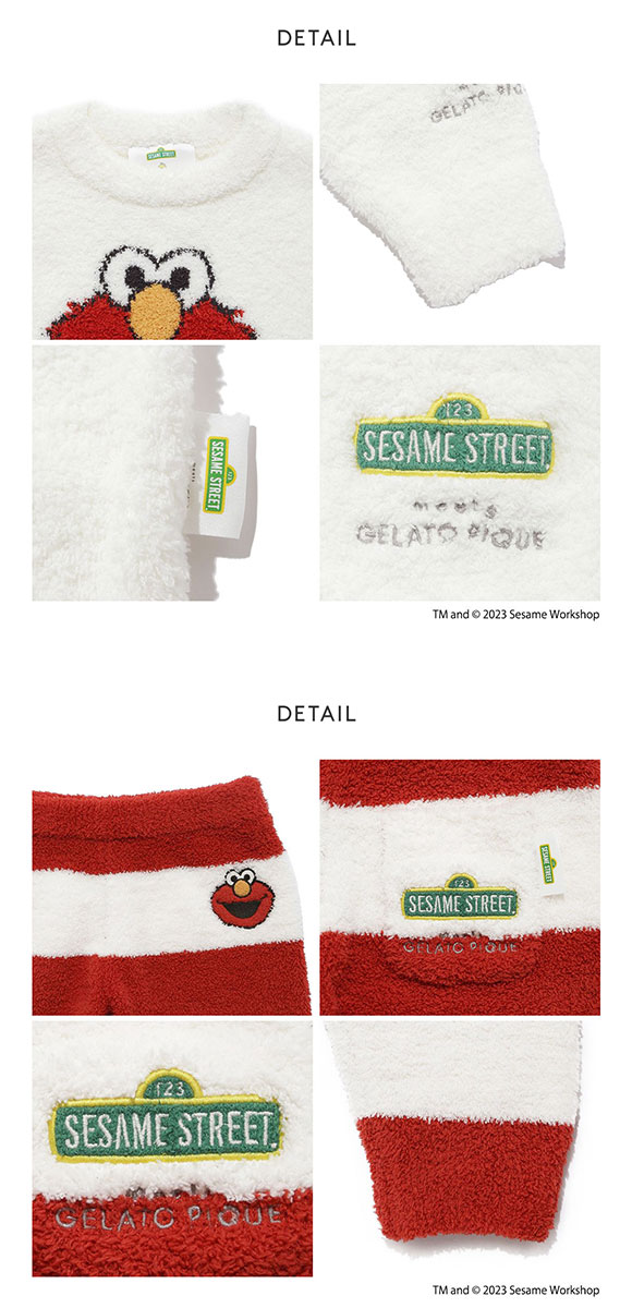 ジェラートピケ キッズアンドベイビー gelato pique Kids＆Baby 【SESAME STREET】【KIDS】ジャガードプルオーバー&ロングパンツセット ジェラピケ