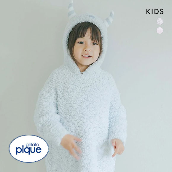 ジェラートピケ キッズアンドベイビー gelato pique Kids＆Baby 【PIQUE MONSTER】【KIDS】フーディ ジェラピケ パジャマ ルームウェア