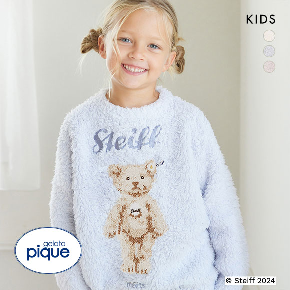 ジェラートピケ キッズアンドベイビー シュタイフ ジェラートJamesジャガードプルオーバー ジェラピケ ルームウェア gelato pique Kids＆Baby Steiff