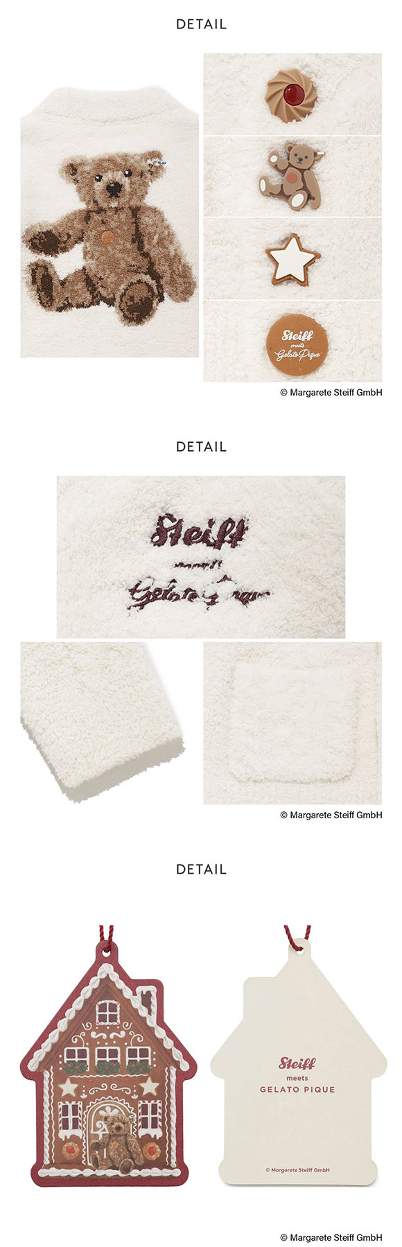 ジェラートピケ キッズアンドベイビー キッズ シュタイフ パウダージャガードカーディガン ジェラピケ gelato pique Kids＆Baby KIDS Steiff