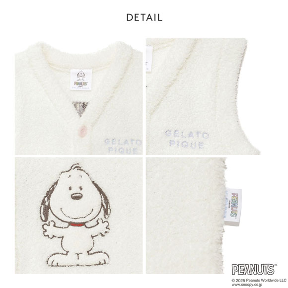 ジェラートピケ キッズアンドベイビー gelato pique Kids＆Baby PEANUTS PUPPIES KIDS ベビモコベスト ジェラピケ