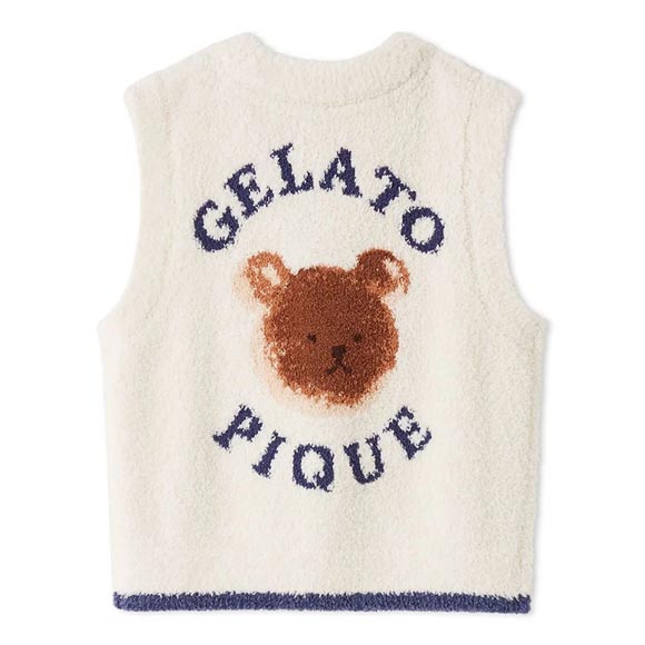 ジェラートピケ キッズアンドベイビー キッズ ベビモコアニマルブレッドジャガードベスト ジェラピケ ルームウェア gelato pique KIDS