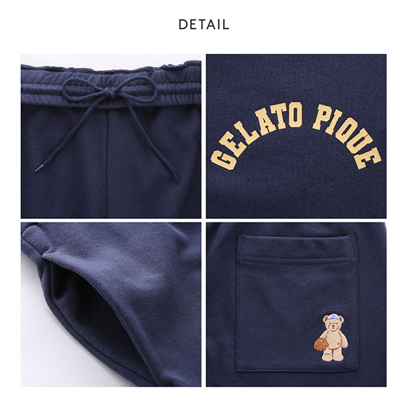 ジェラートピケ オム メンズ スポーティベア裏毛ハーフパンツ ジェラピケ パジャマ ルームウェア gelato pique HOMME