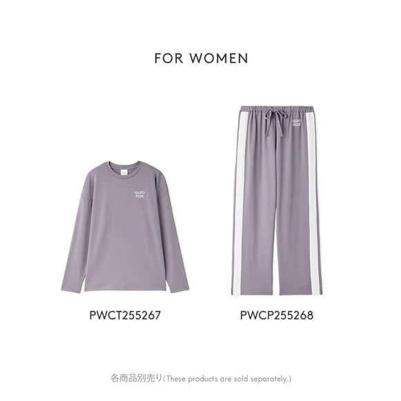 ジェラートピケ オム メンズ インレイロゴラインロングパンツ ジェラピケ パジャマ ルームウェア gelato pique HOMME