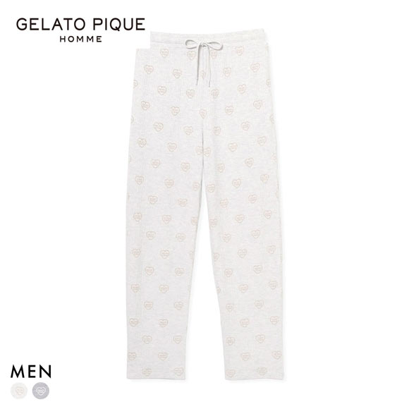 ジェラートピケ オム メンズ ワッフルロングパンツ ジェラピケ パジャマ ルームウェア gelato pique HOMME