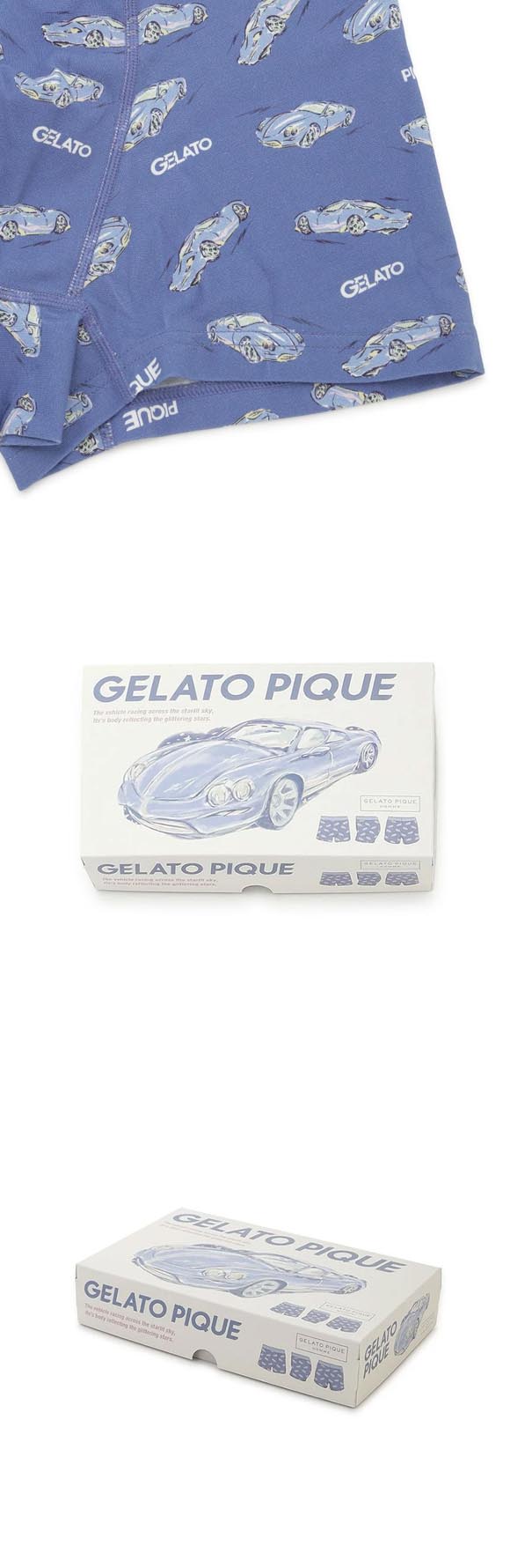 ジェラートピケ オム メンズ スタービークル柄アンダーウェア BOX付き ジェラピケ GELATO PIQUE HOMME
